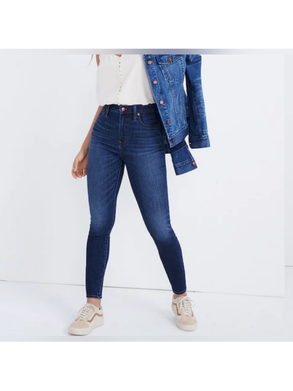 Madewell curvy high rise skinny Tencel jeans in Danny wash